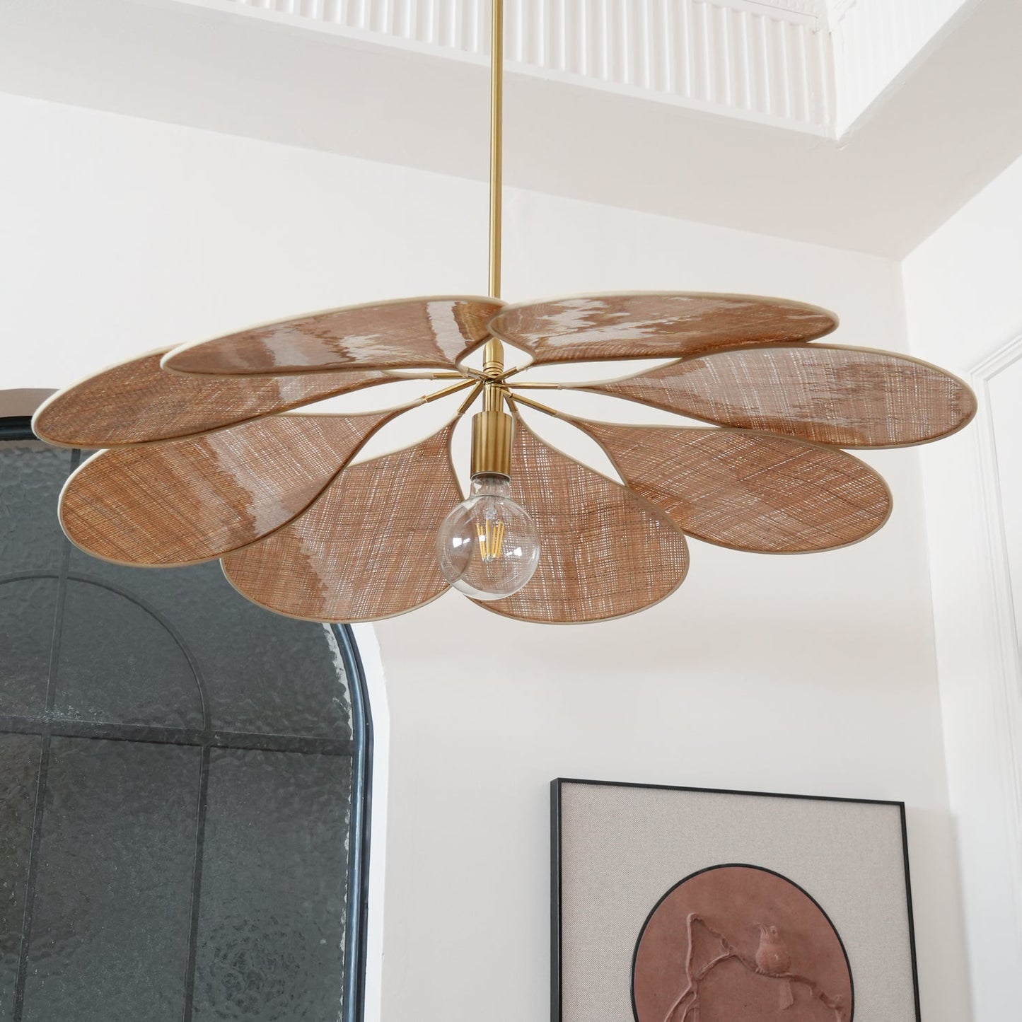 Petals Bloom Rattan Ceiling light fitting Pendant Lamp