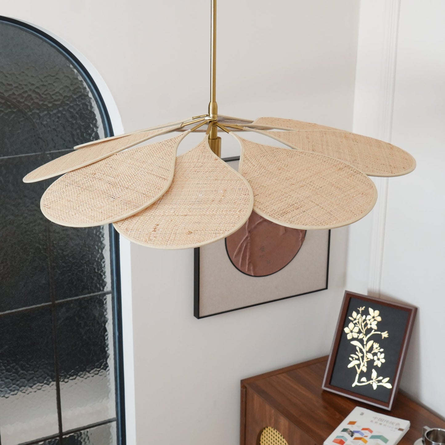 Petals Bloom Rattan Ceiling light fitting Pendant Lamp