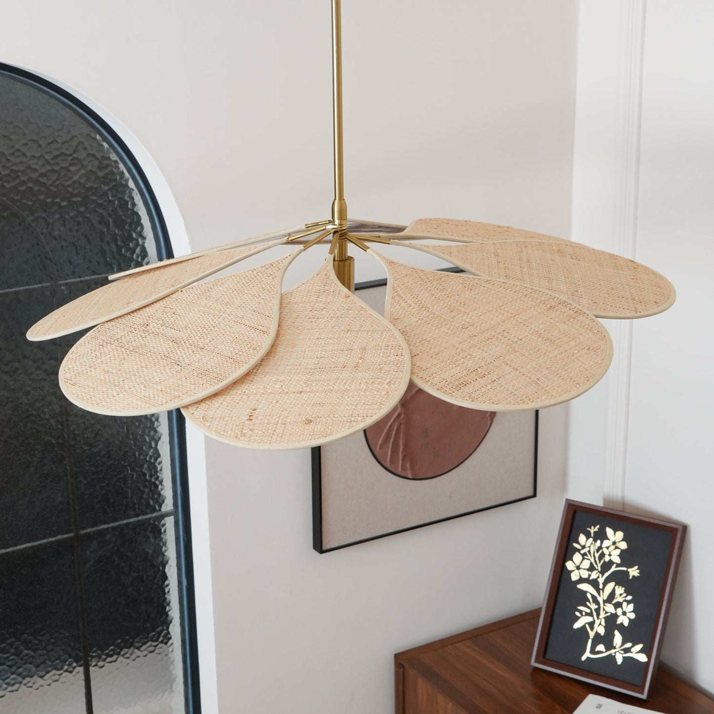 Petals Bloom Rattan Ceiling light fitting Pendant Lamp