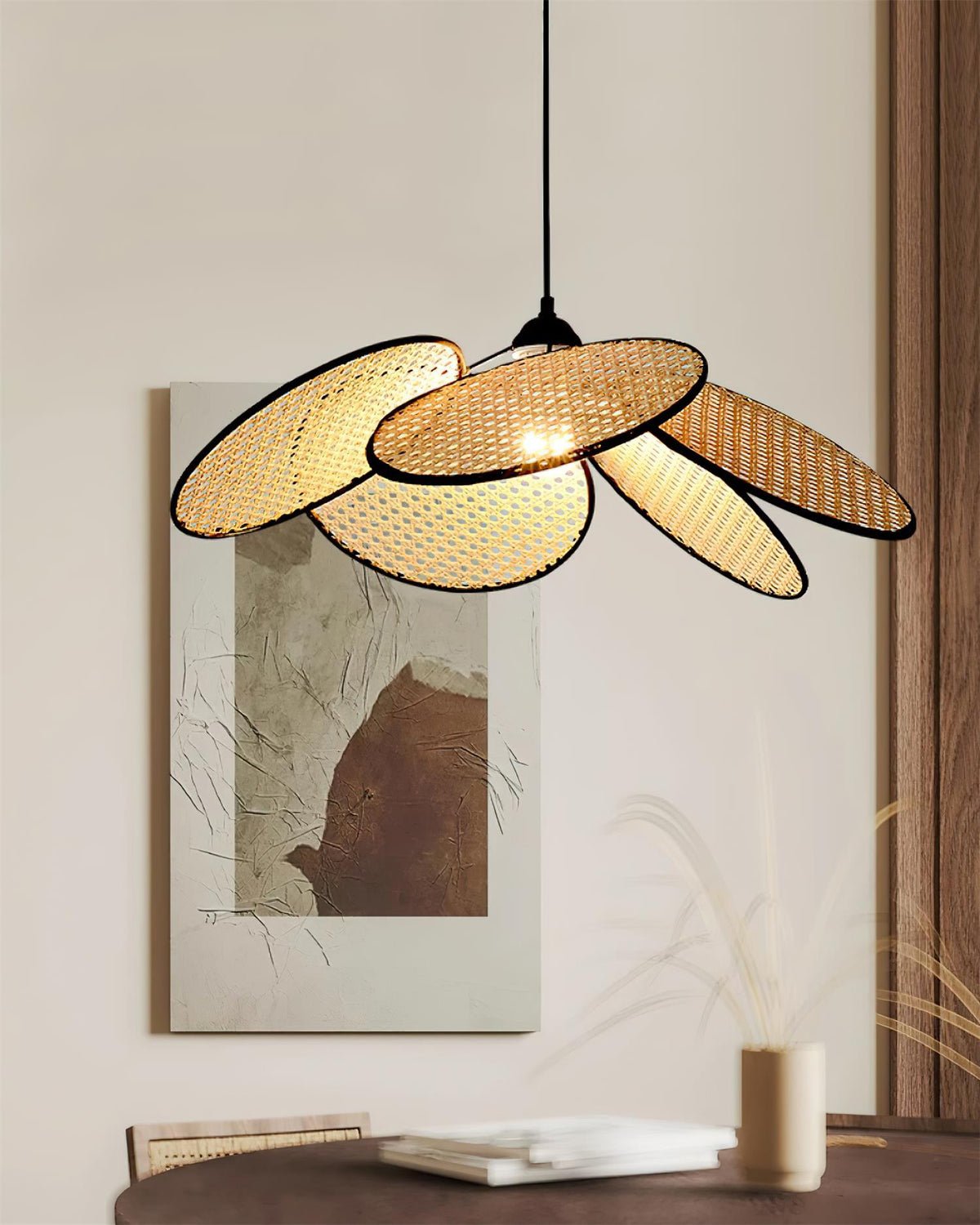 Petals Rattan Ceiling light fitting Pendant Lamp