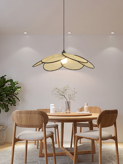 Petals Rattan Ceiling light fitting Pendant Lamp