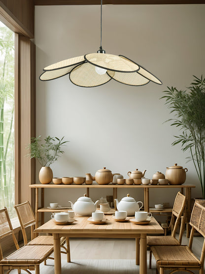 Petals Rattan Ceiling light fitting Pendant Lamp