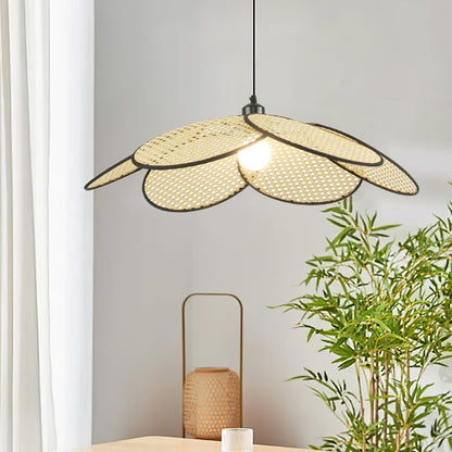 Petals Rattan Ceiling light fitting Pendant Lamp