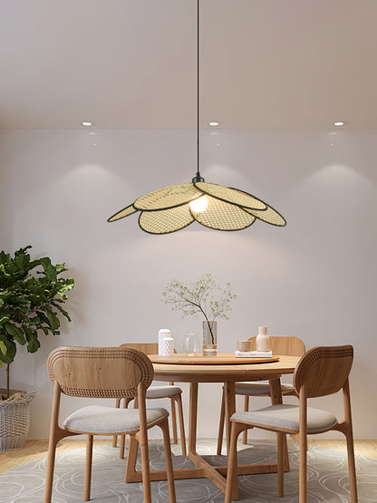 Petals Rattan Ceiling light fitting Pendant Lamp