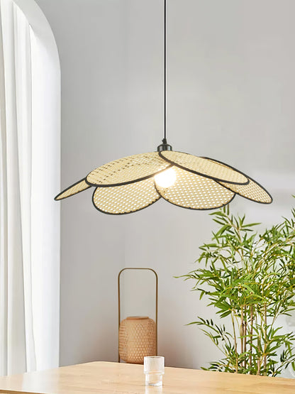 Petals Rattan Ceiling light fitting Pendant Lamp