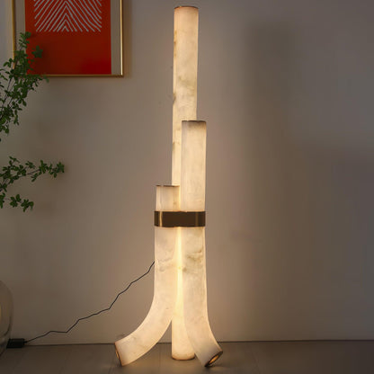 Piped Alabaster Ambient Floor Lamp Floor Lamp