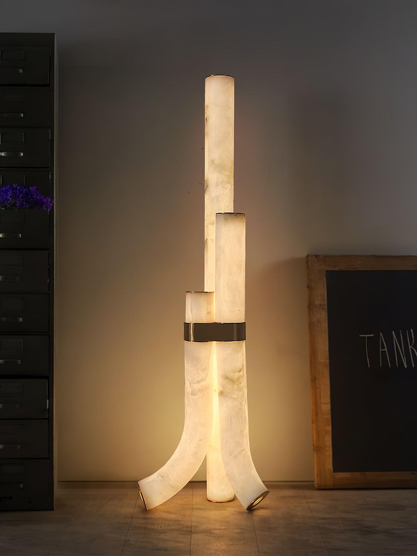 Piped Alabaster Ambient Floor Lamp Floor Lamp