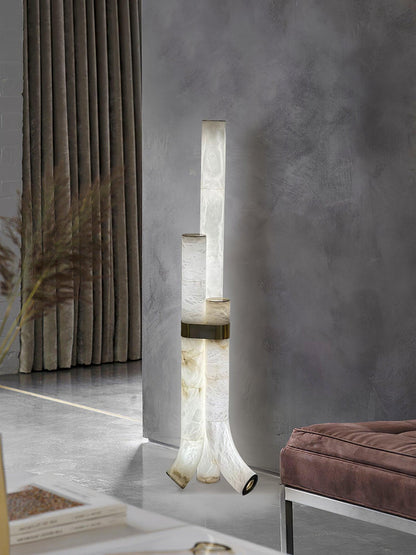 Piped Alabaster Ambient Floor Lamp Floor Lamp