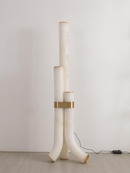 Piped Alabaster Ambient Floor Lamp Floor Lamp