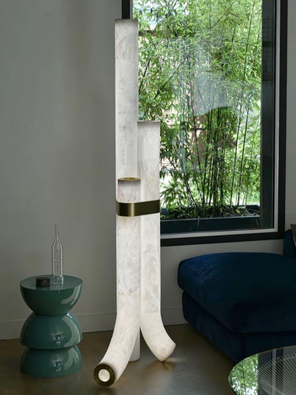 Piped Alabaster Ambient Floor Lamp Floor Lamp