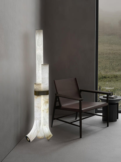 Piped Alabaster Ambient Floor Lamp Floor Lamp