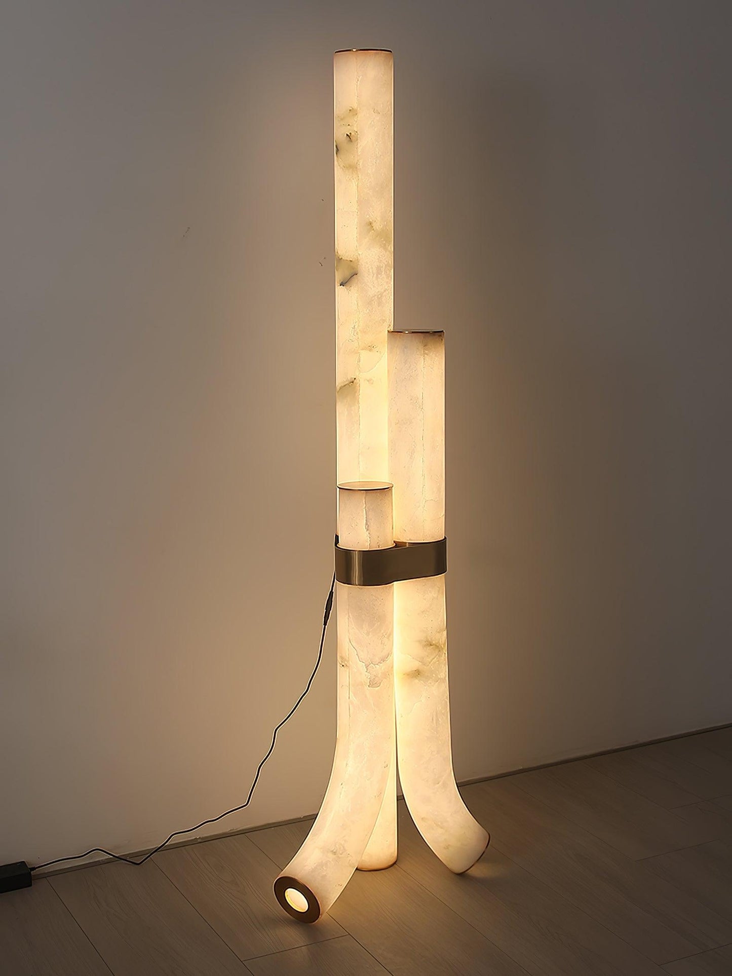 Piped Alabaster Ambient Floor Lamp Floor Lamp