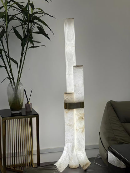 Piped Alabaster Ambient Floor Lamp Floor Lamp