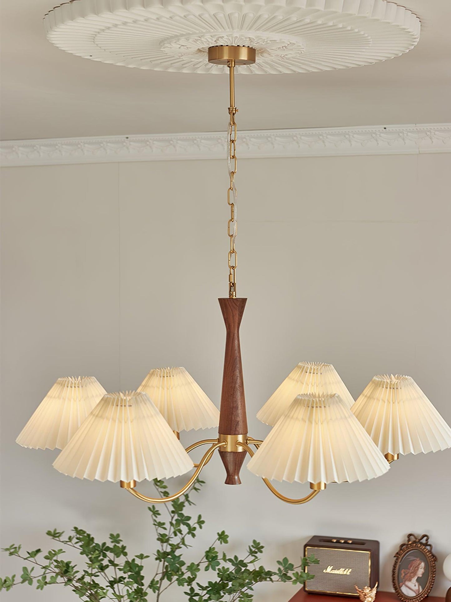 Pleated Ceiling fixture Chandelier