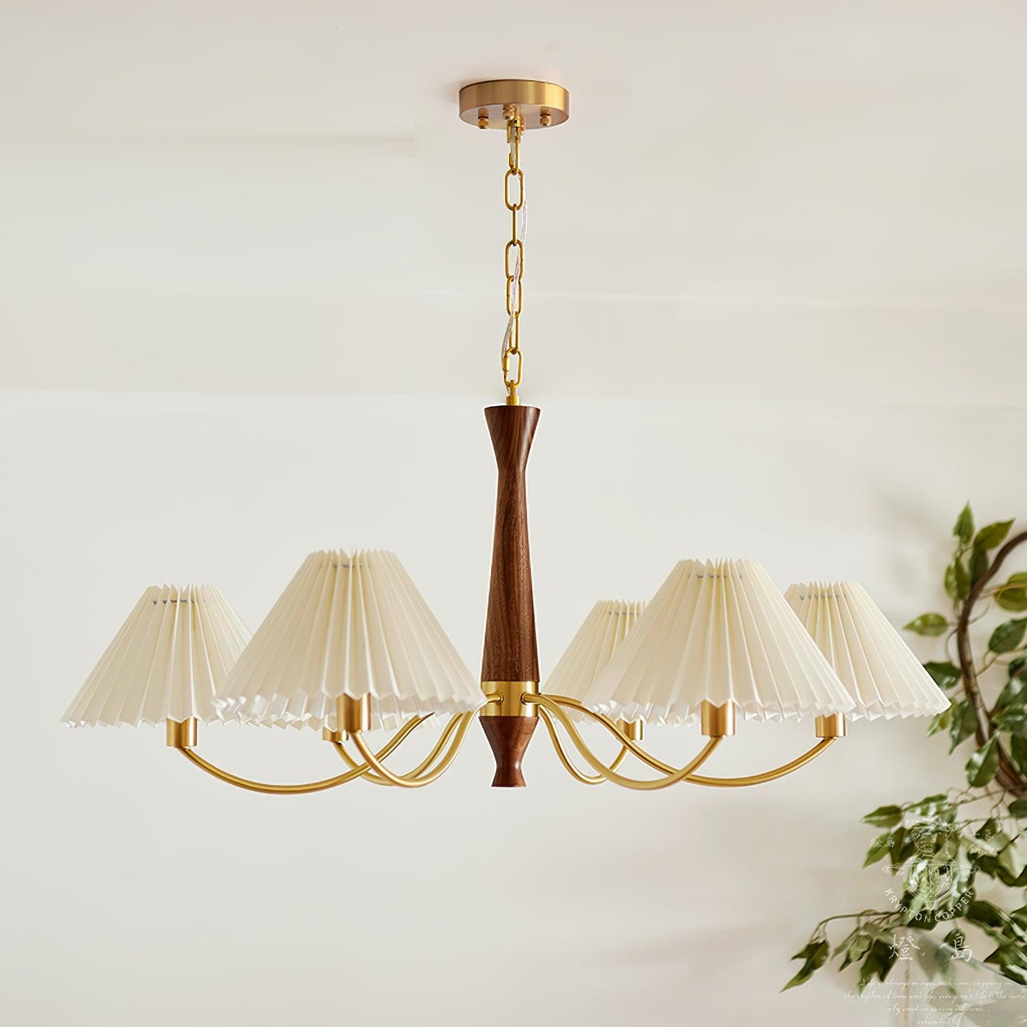 Pleated Ceiling fixture Chandelier