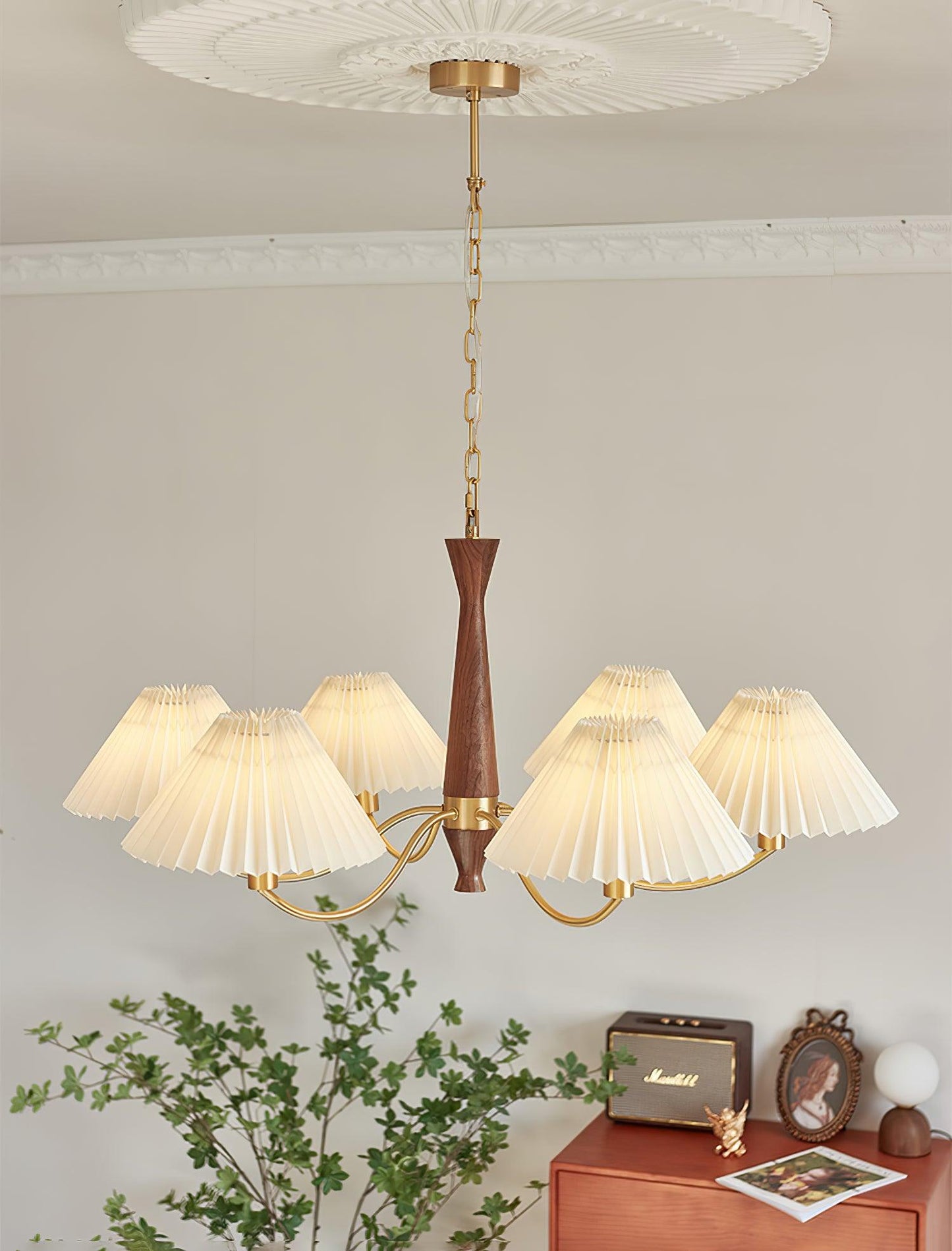 Pleated Ceiling fixture Chandelier