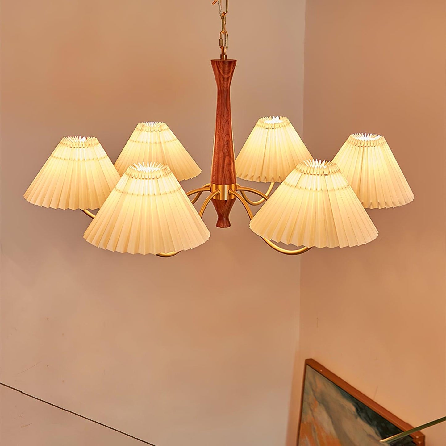 Pleated Ceiling fixture Chandelier