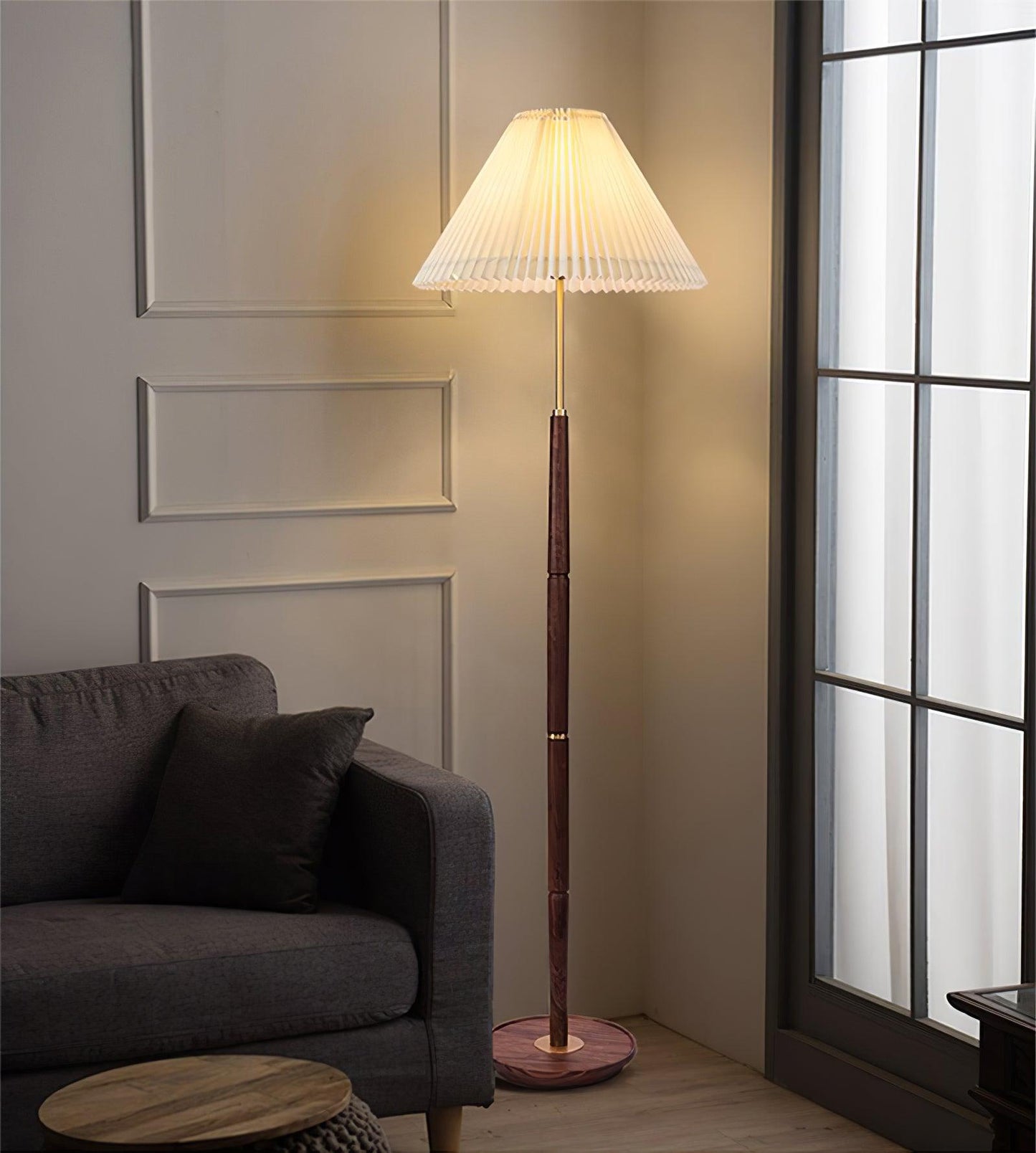 Pleated Reading Lamp Floor Lamp