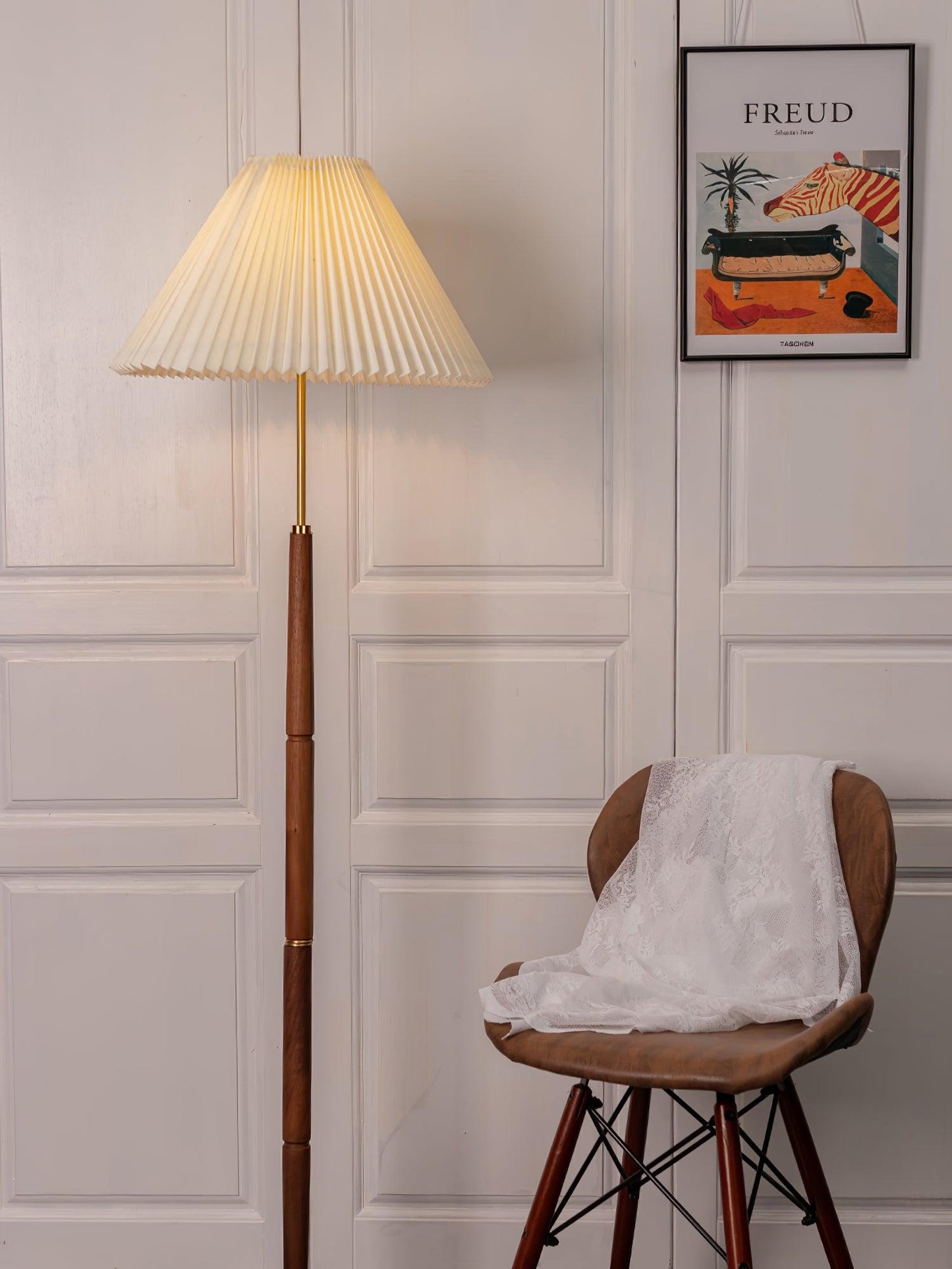 Pleated Reading Lamp Floor Lamp