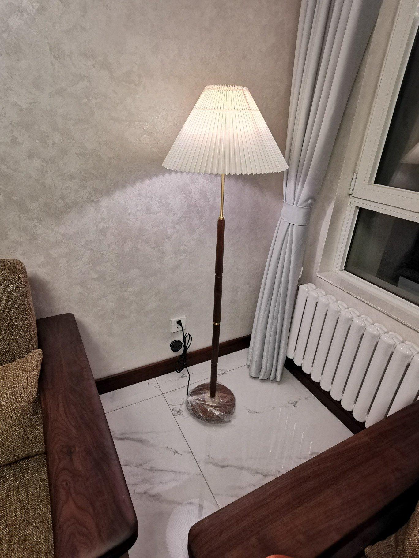 Pleated Reading Lamp Floor Lamp