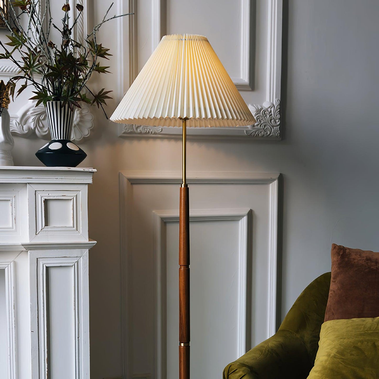 Pleated Reading Lamp Floor Lamp