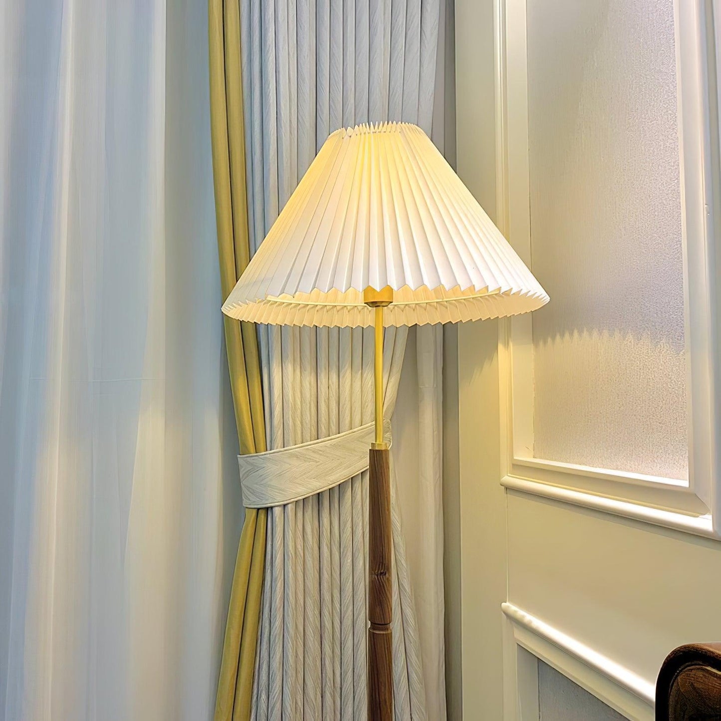 Pleated Reading Lamp Floor Lamp