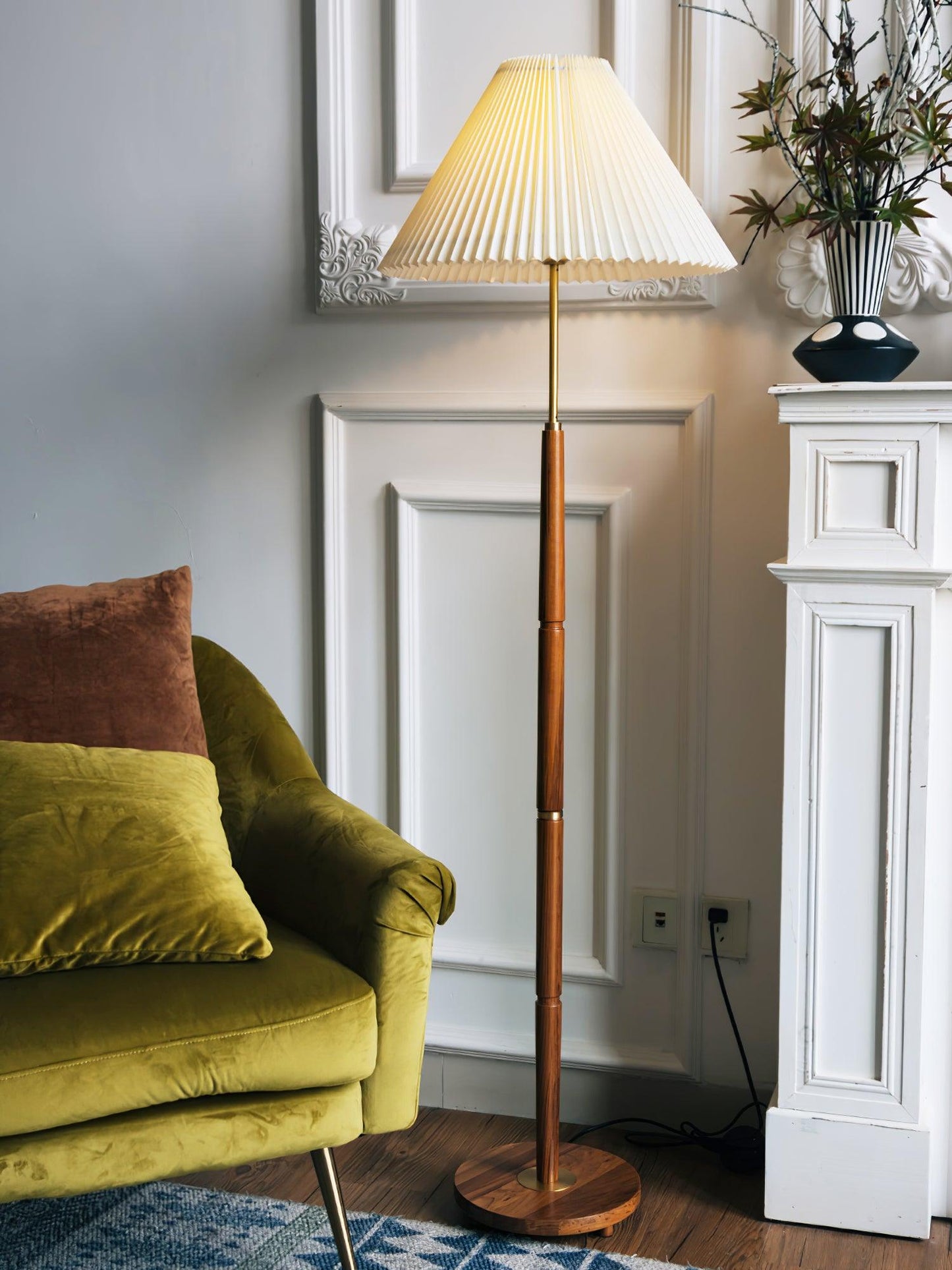 Pleated Reading Lamp Floor Lamp