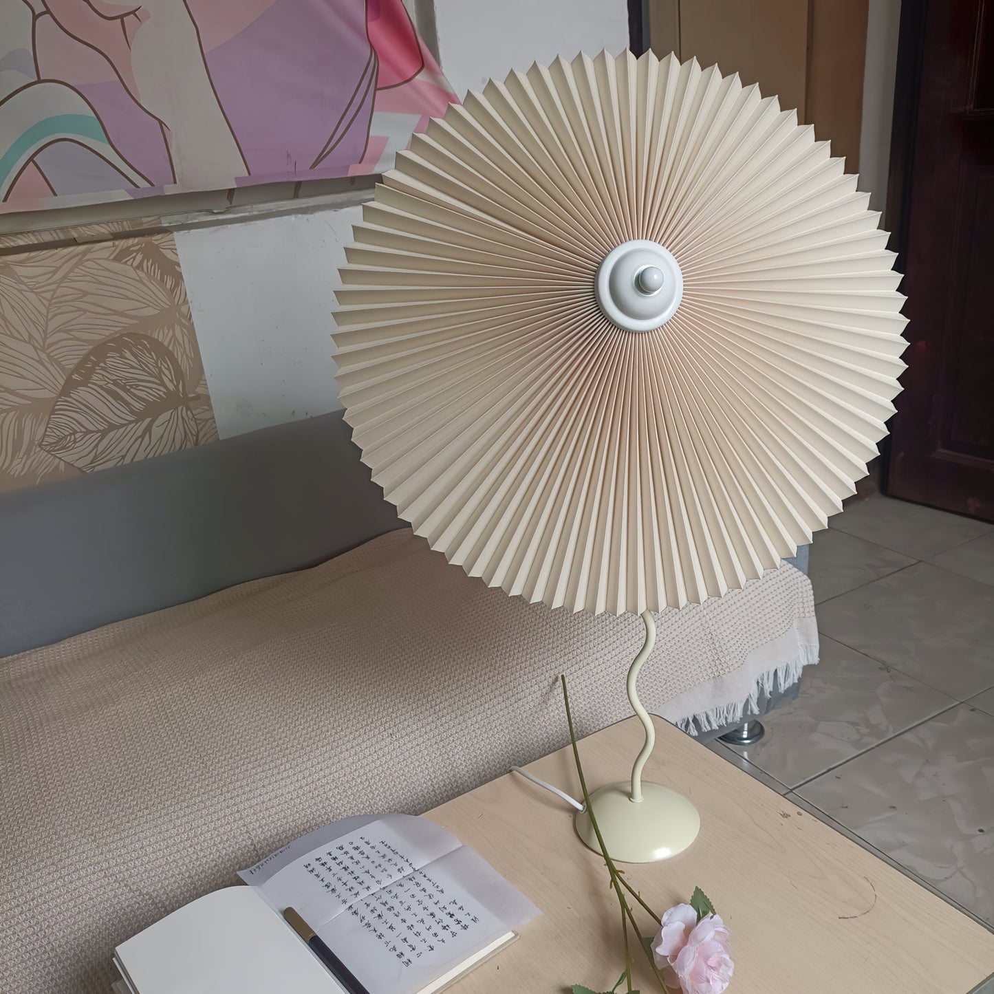 Pleated Hat Work lamp Table Lamp