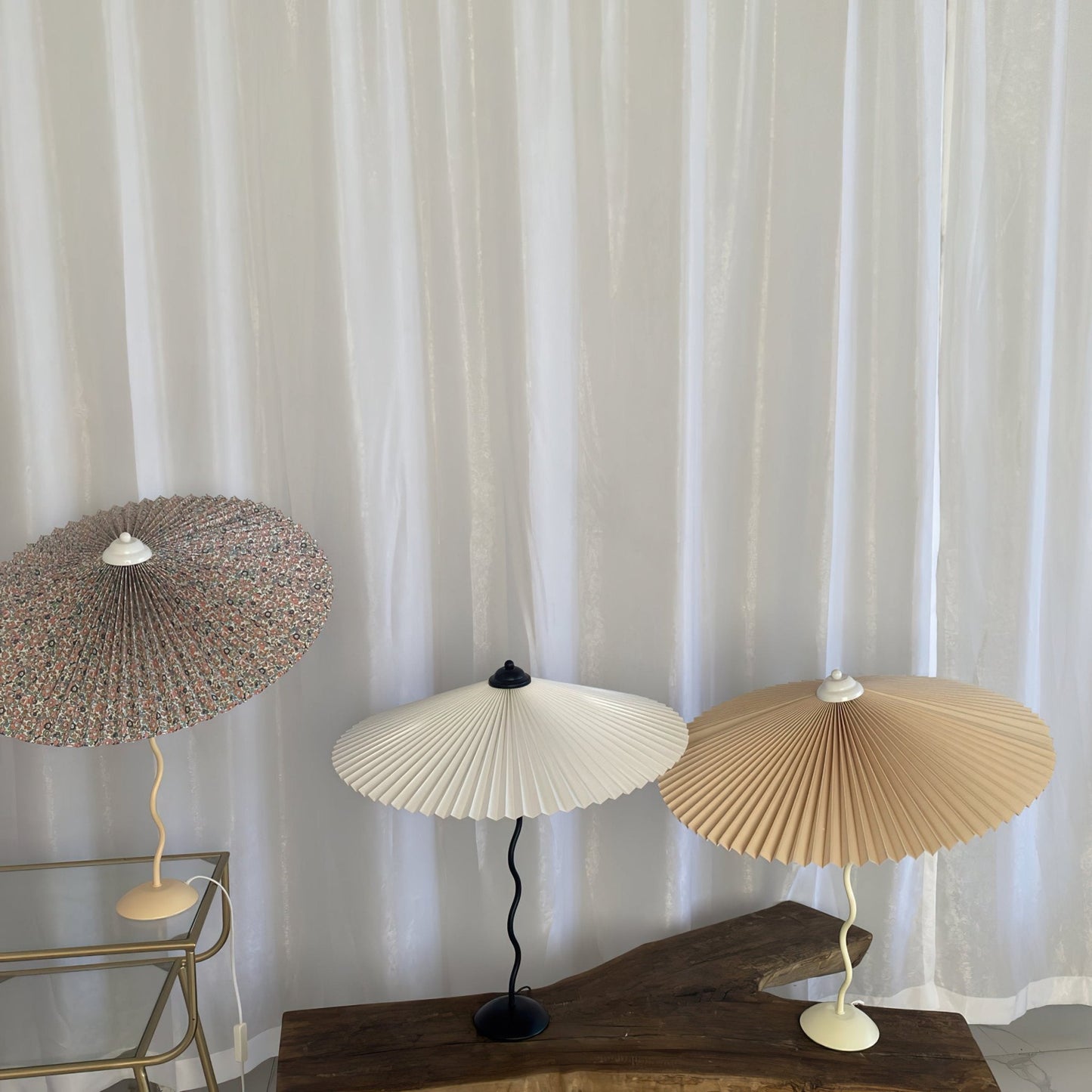 Pleated Hat Work lamp Table Lamp