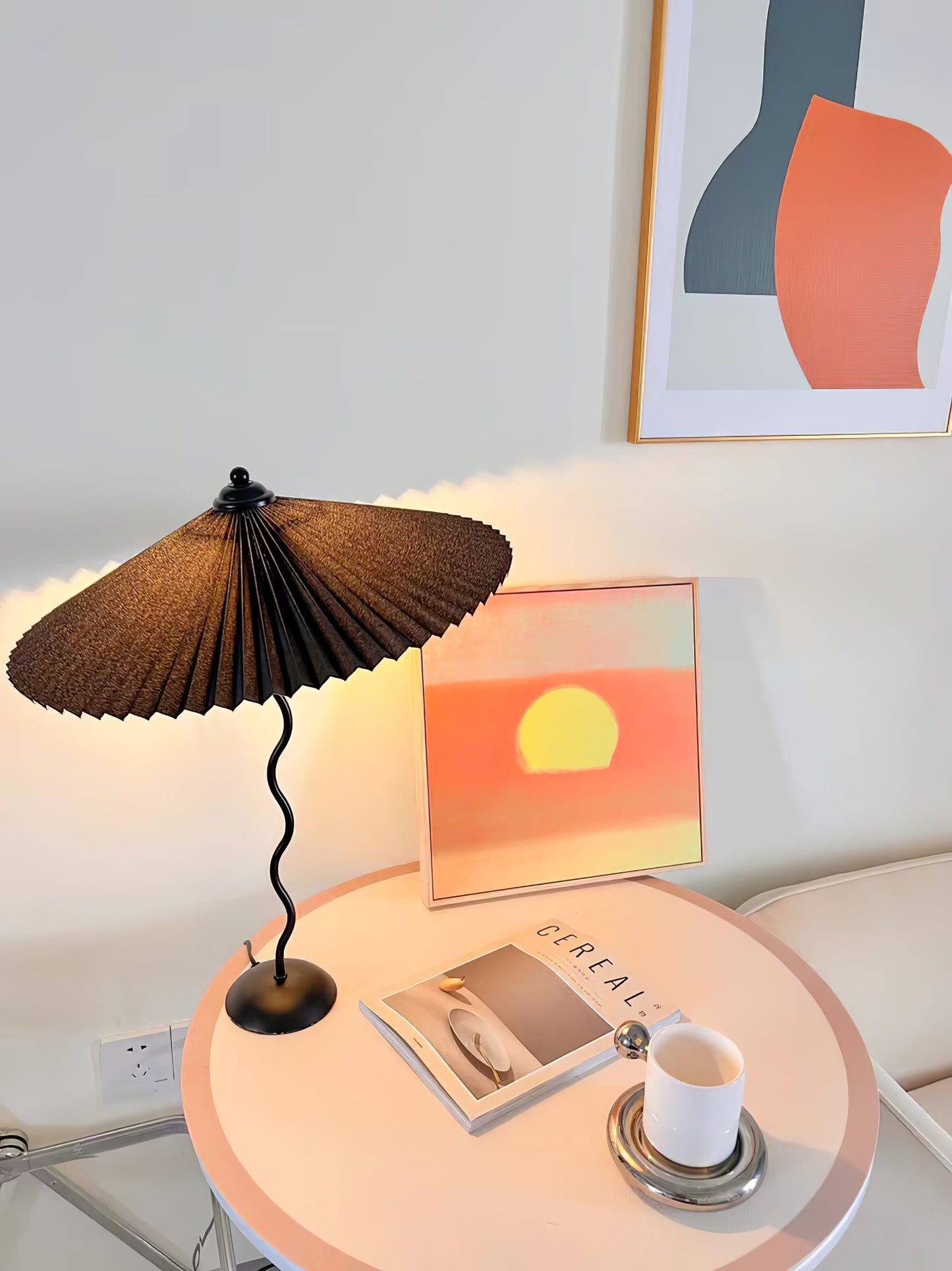 Pleated Hat Work lamp Table Lamp