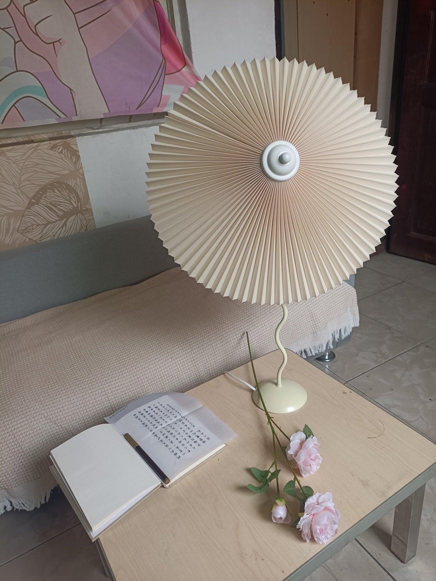 Pleated Hat Work lamp Table Lamp