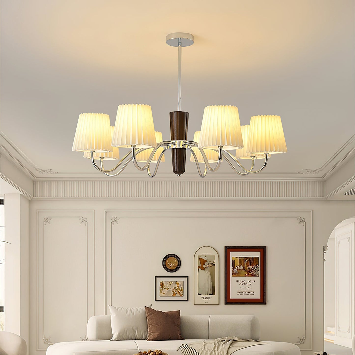 Plisse Electrolier Chandelier