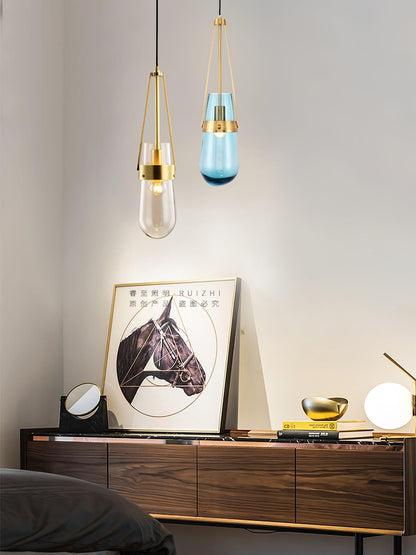 Poble Glass Droplight Pendant Light