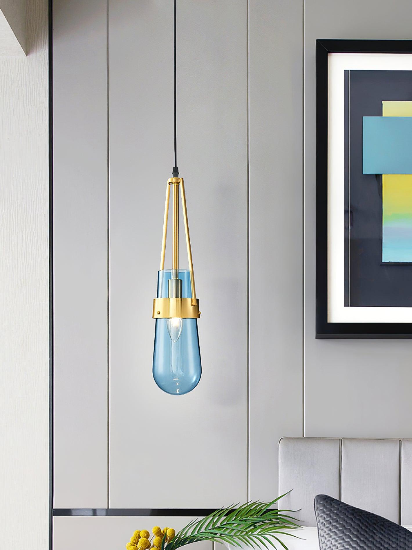 Poble Glass Droplight Pendant Light