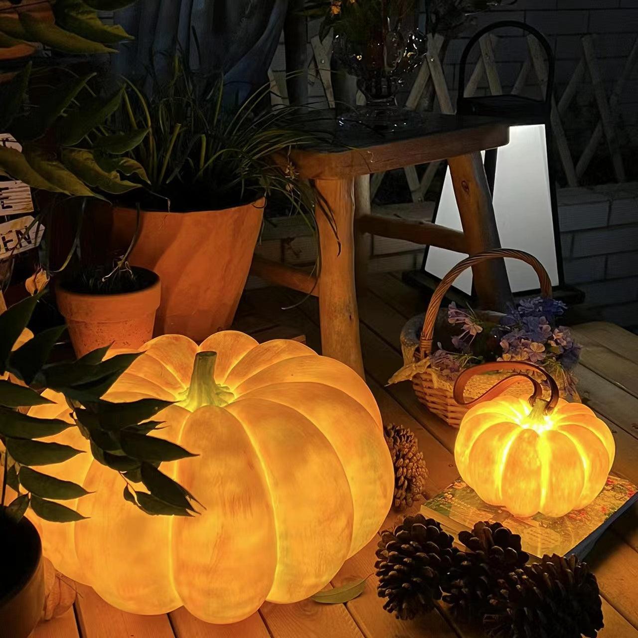 Portable Pumpkin Built-in Battery Desk lamp Table Lamp