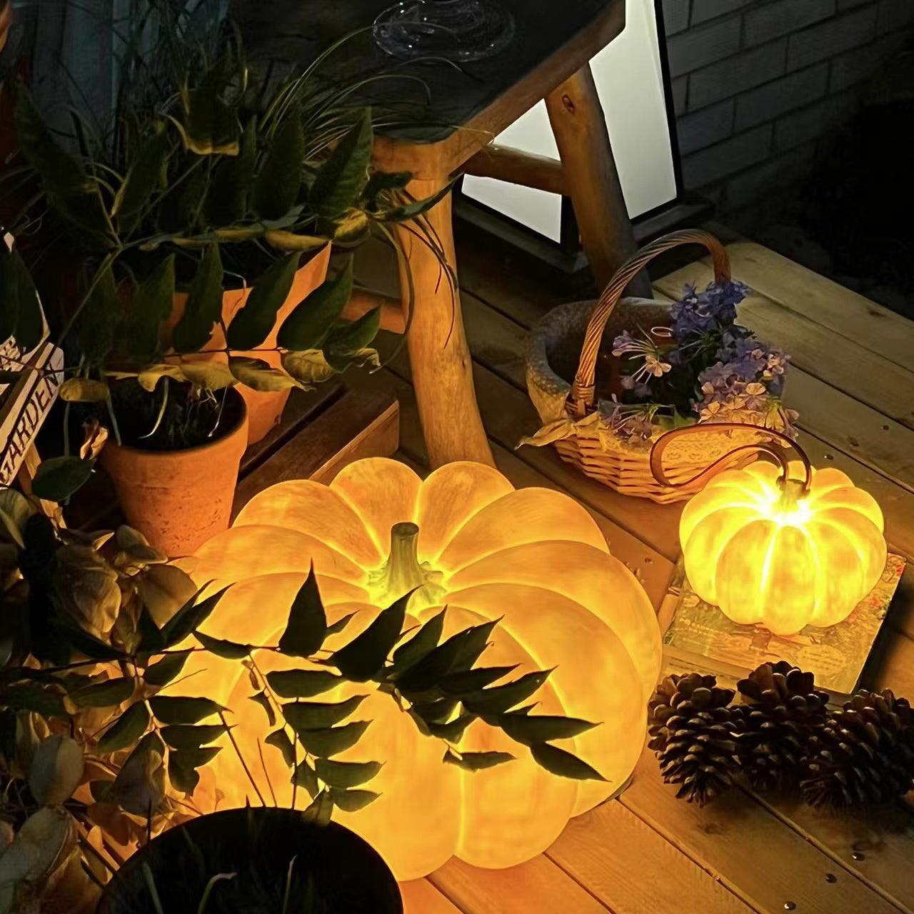 Portable Pumpkin Built-in Battery Desk lamp Table Lamp