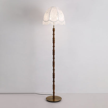 Printed Tassel Accent Lamp Floor Lamp