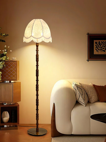 Printed Tassel Accent Lamp Floor Lamp