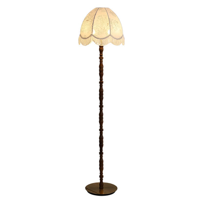 Printed Tassel Accent Lamp Floor Lamp