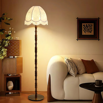 Printed Tassel Accent Lamp Floor Lamp