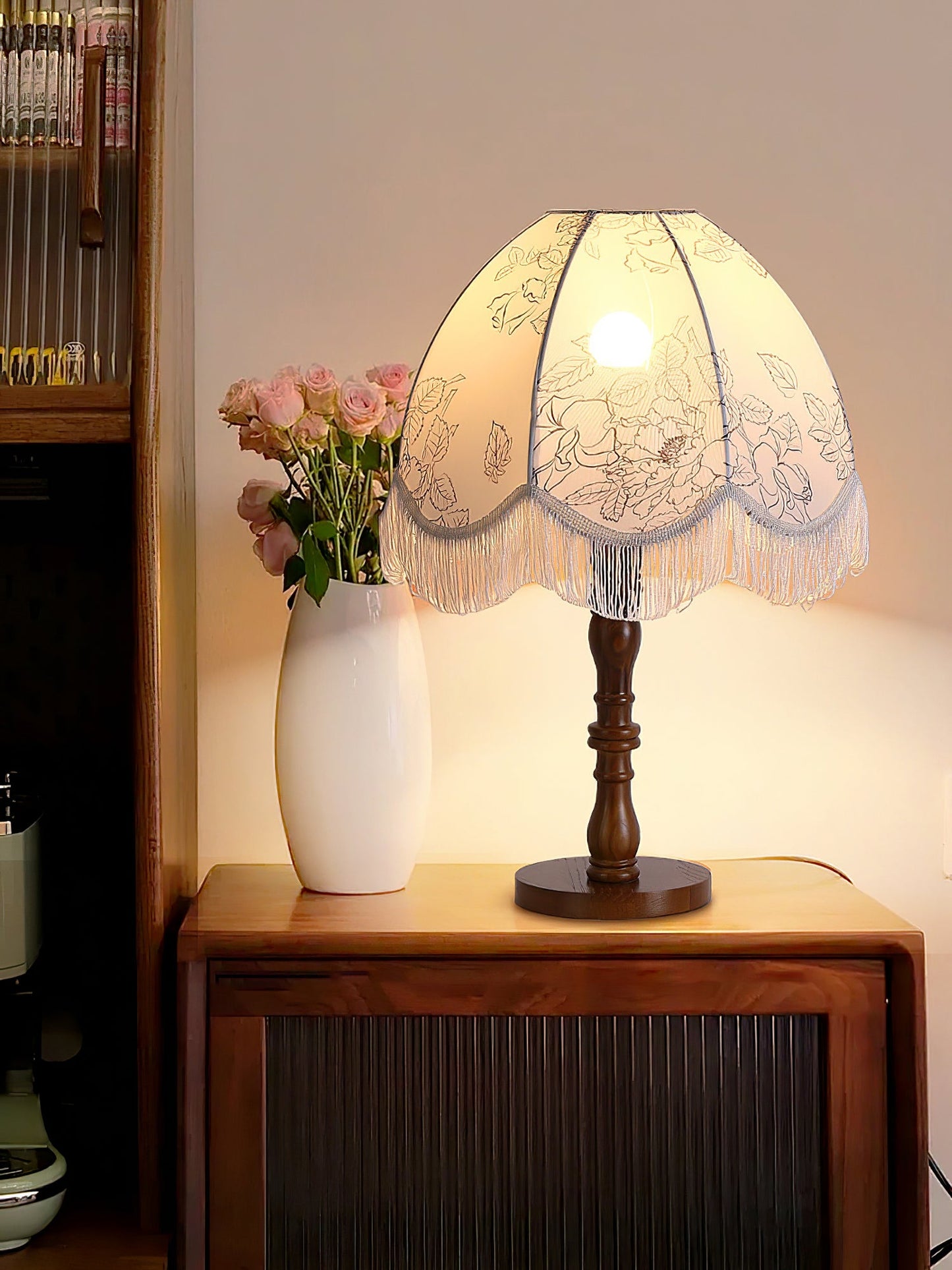 Printed Tassel Work lamp Table Lamp