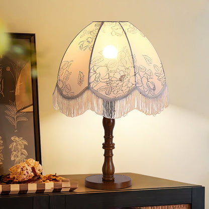 Printed Tassel Work lamp Table Lamp