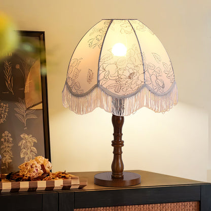 Printed Tassel Work lamp Table Lamp