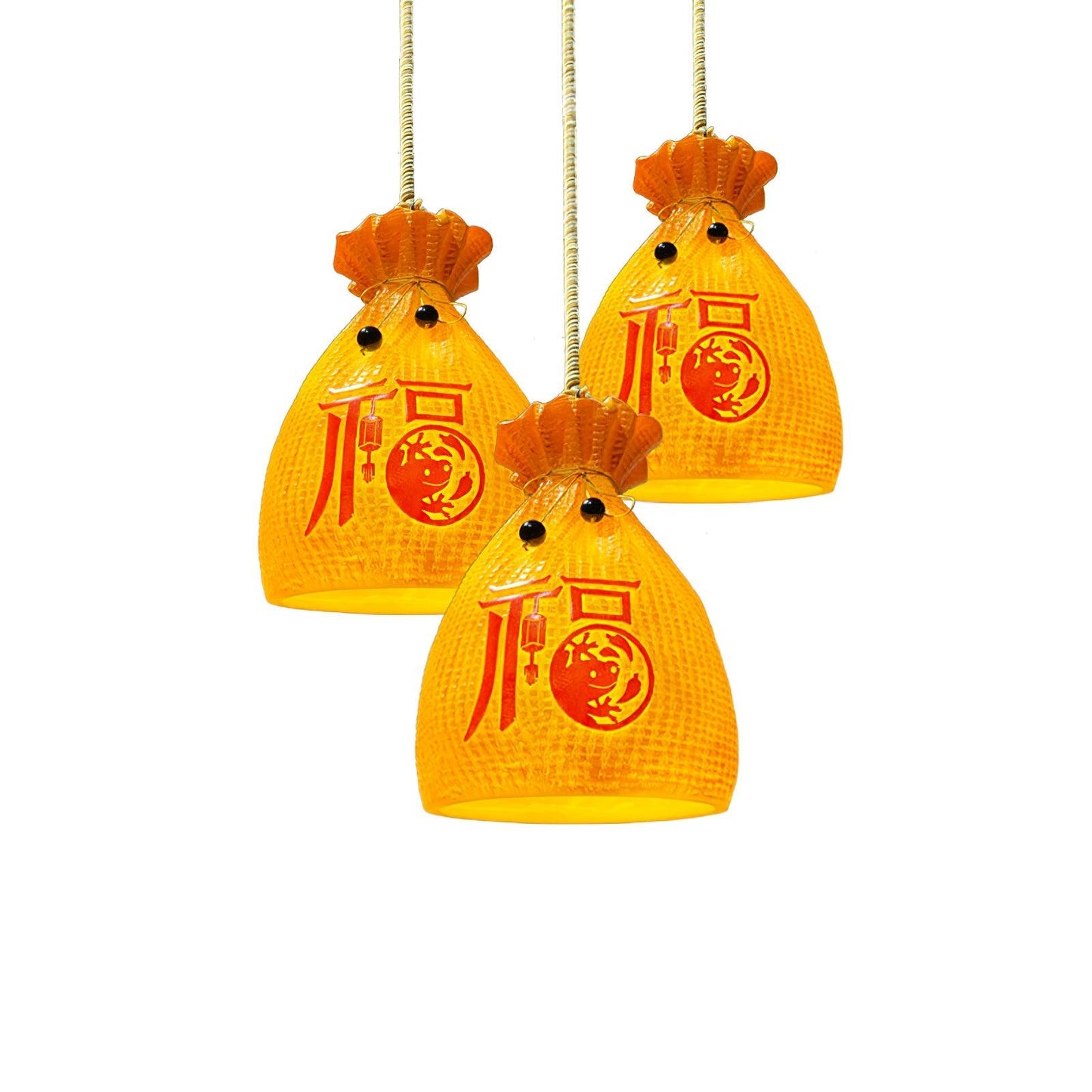 Prosperity Pouch Resin Drop light Pendant Lamp