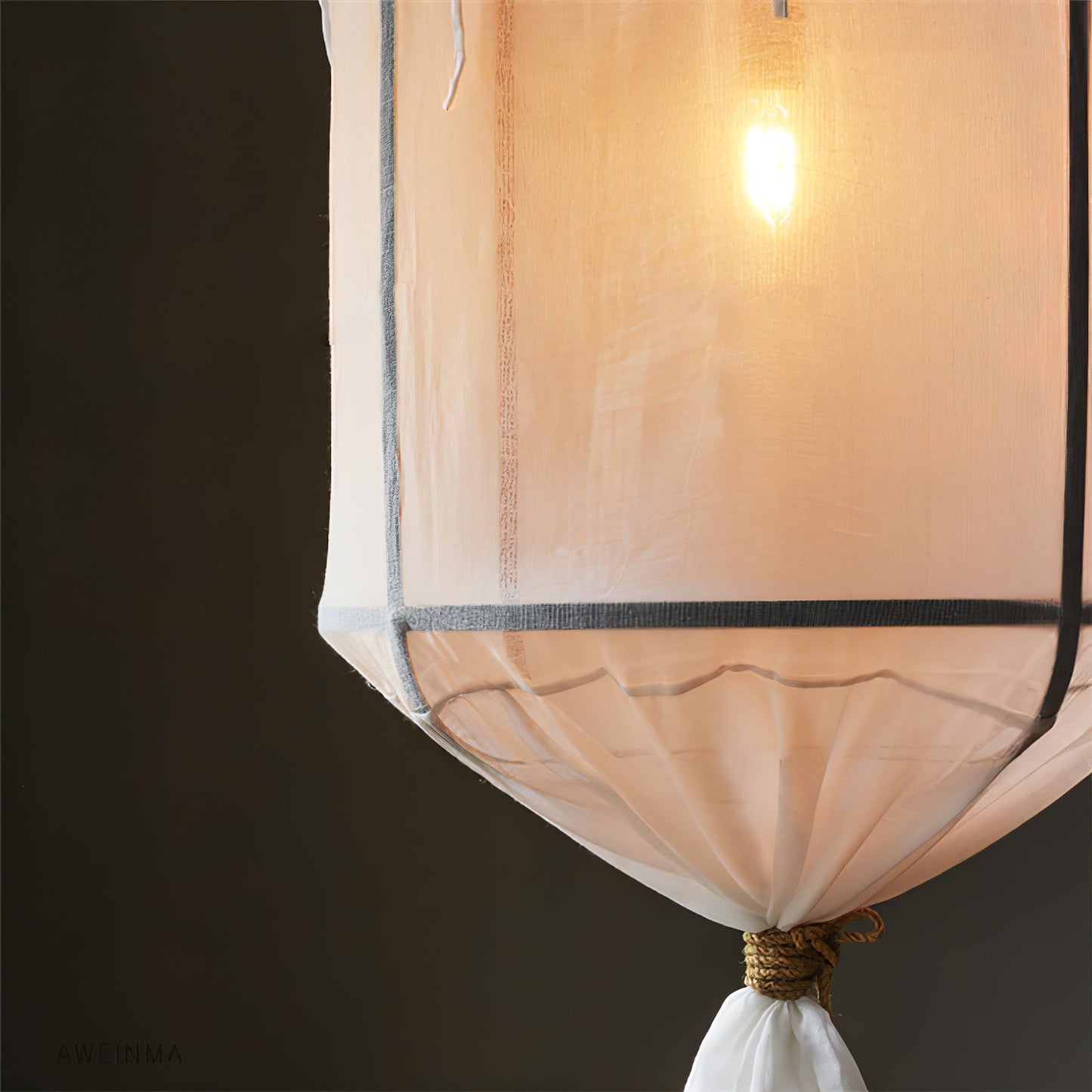 Provence Linen Drop light Pendant Light