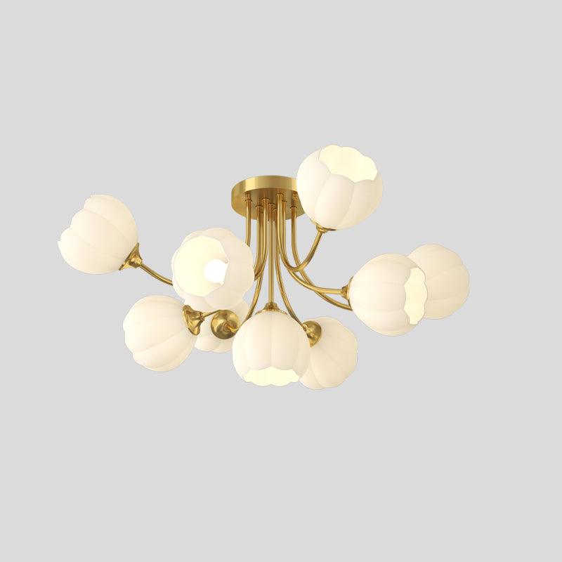 Pumpkin Brass Flush mount light Ceiling Lamp