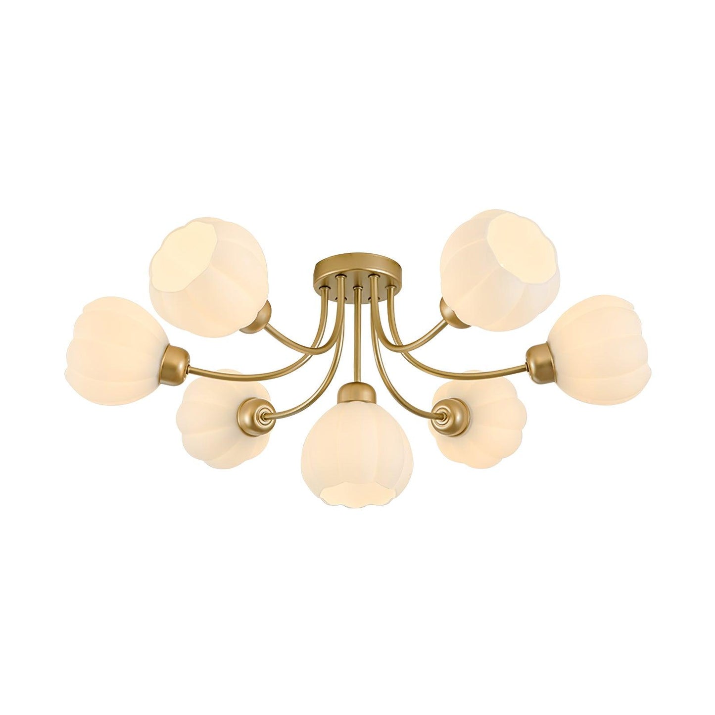 Pumpkin Brass Flush mount light Ceiling Lamp