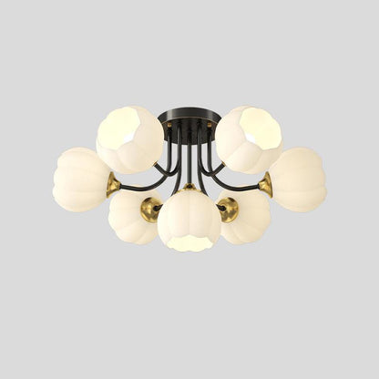 Pumpkin Brass Flush mount light Ceiling Lamp