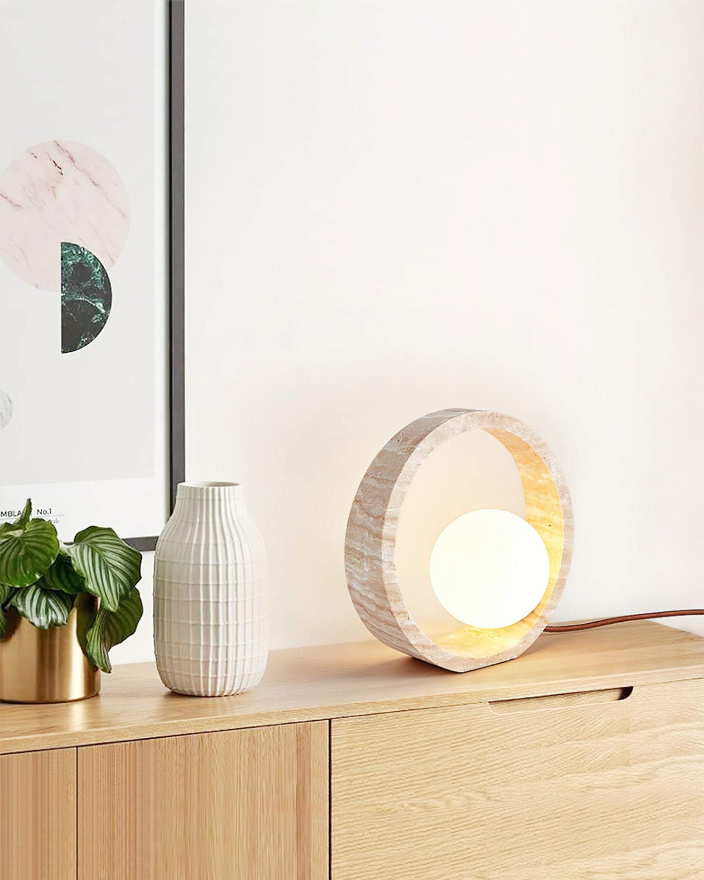 Q Circle Portable lamp Table Lamp