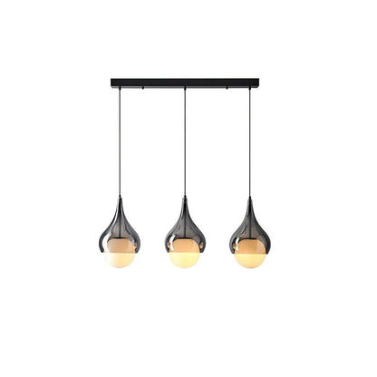 Quartet of Light Glass Droplight Pendant Series